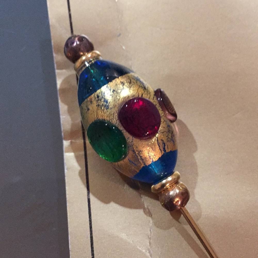 Bejeweled Stick pin made in Italy